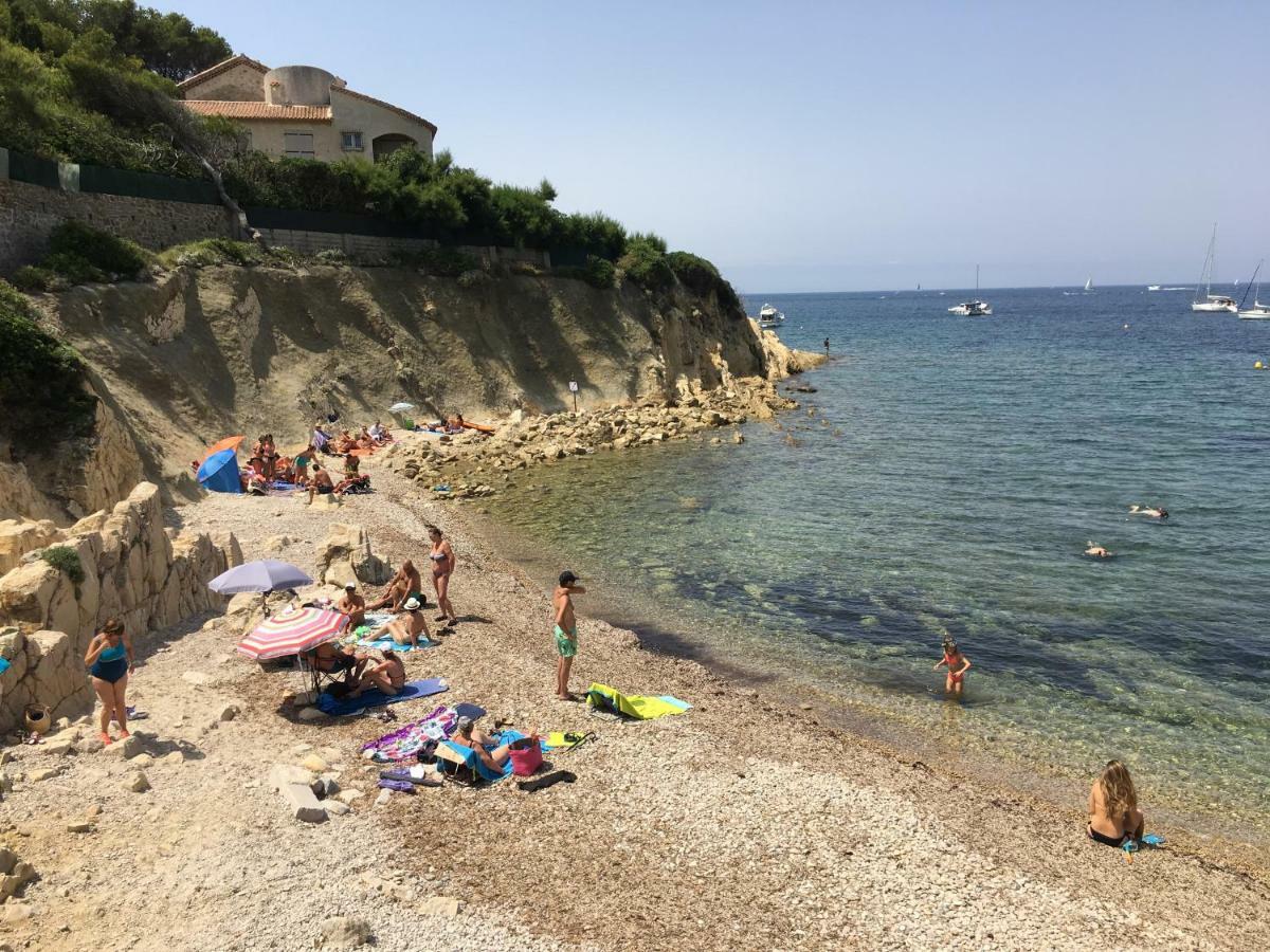 T2 Rez De Jardin 300M Plage De Beaucours Sanary Sur Mer Luaran gambar
