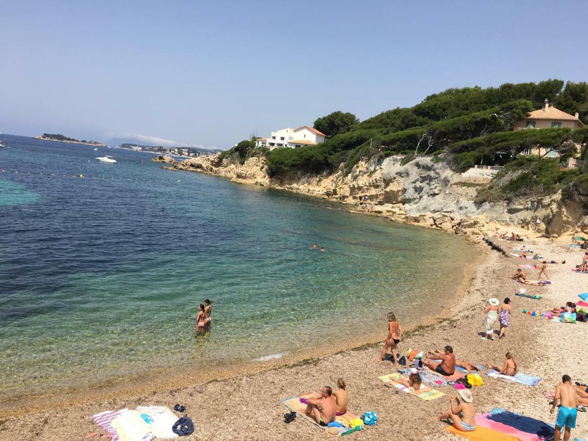 T2 Rez De Jardin 300M Plage De Beaucours Sanary Sur Mer Luaran gambar